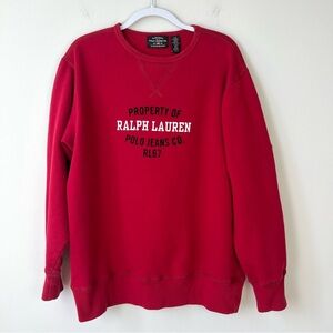 Vintage Polo Ralph Lauren Graphic Red Sweatshirt